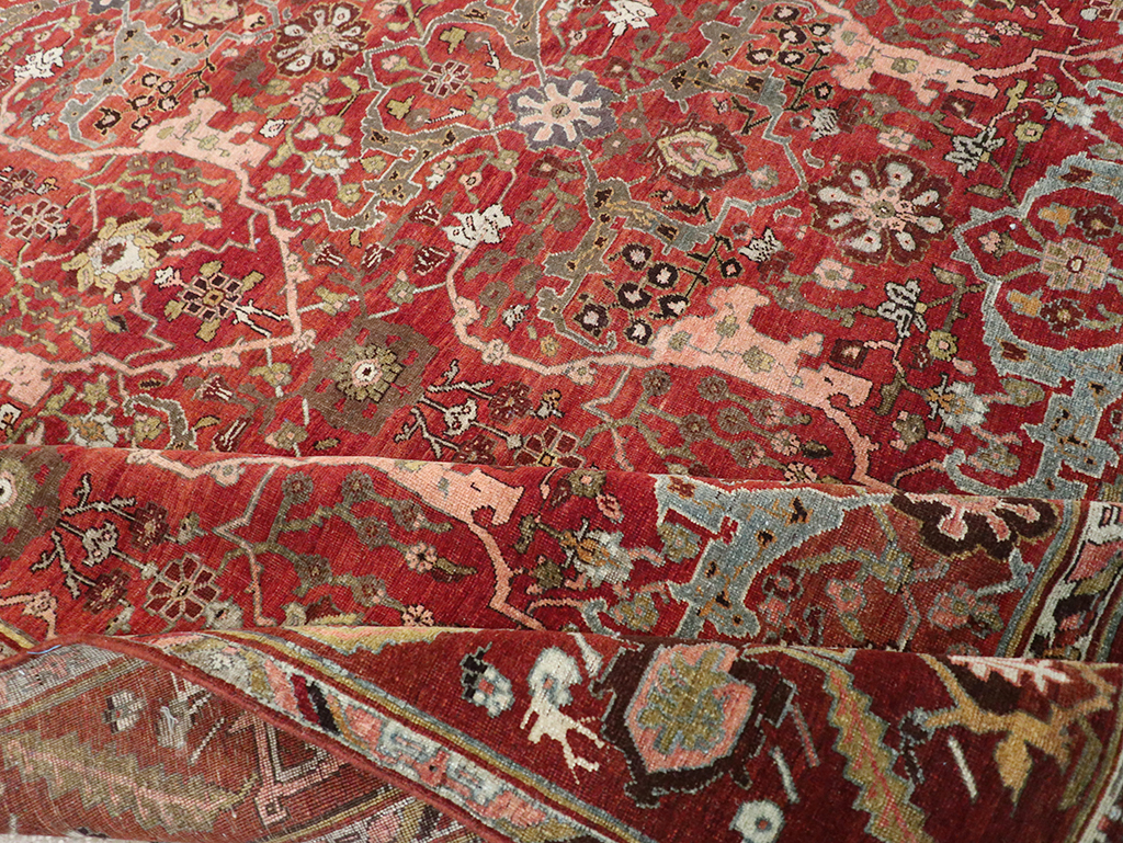 Antique Persian Bidjar Room Size Carpet, No.31234 - Galerie Shabab