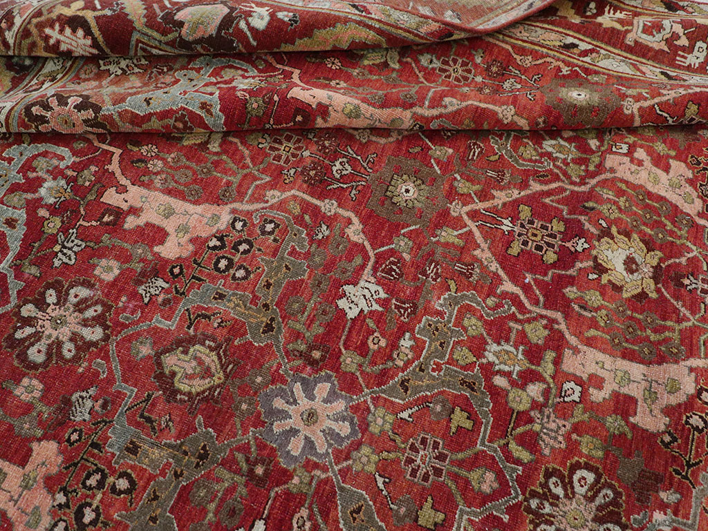 Antique Persian Bidjar Room Size Carpet, No.31234 - Galerie Shabab