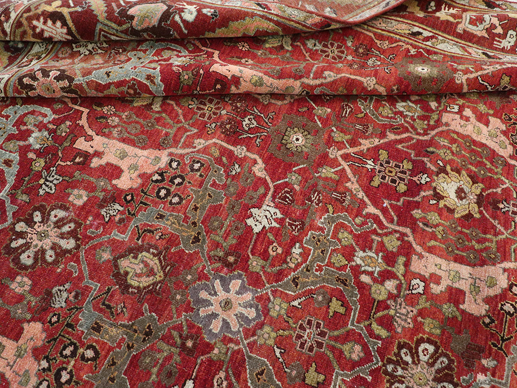 Antique Persian Bidjar Room Size Carpet, No.31234 - Galerie Shabab