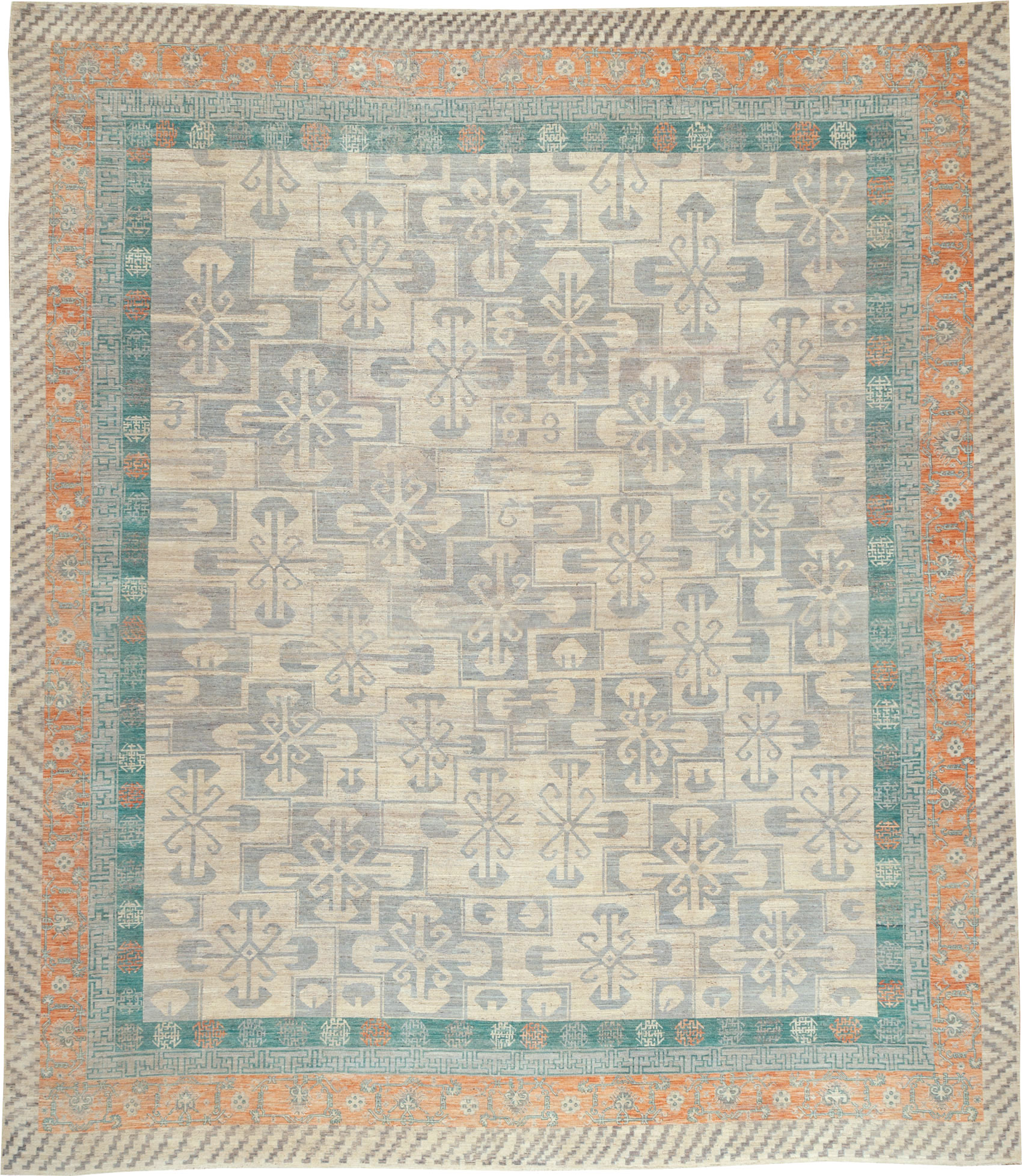 Modern East Turkestan Khotan Oversize Carpet, No.31235 - Galerie Shabab