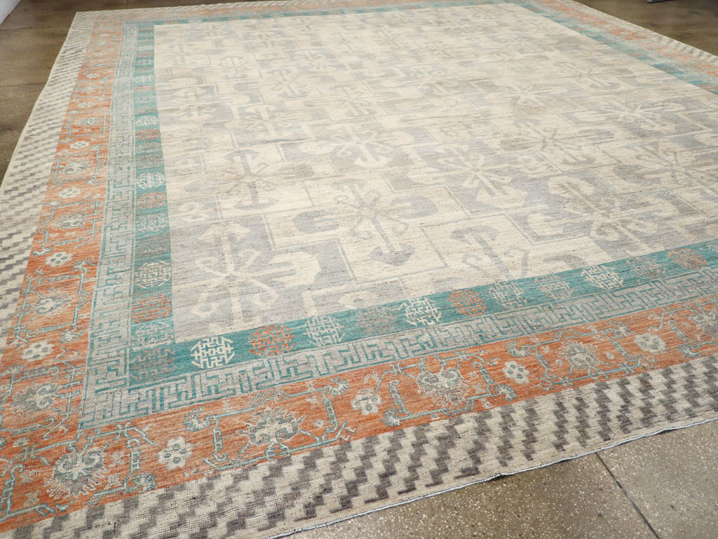 Modern East Turkestan Khotan Oversize Carpet, No.31235 - Galerie Shabab