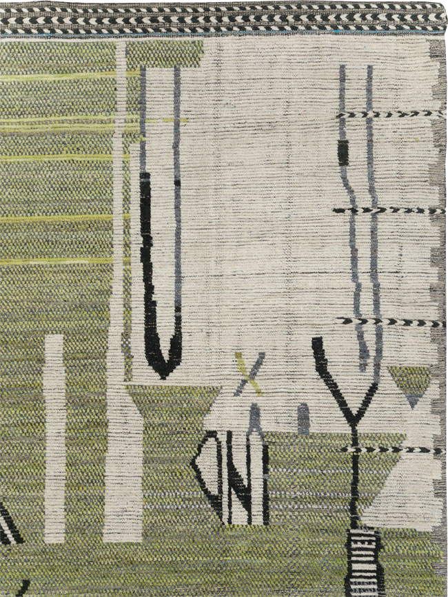 Moroccan Inspired Contemporary Turkish Large Room Size Carpet, No.31241 - Galerie Shabab