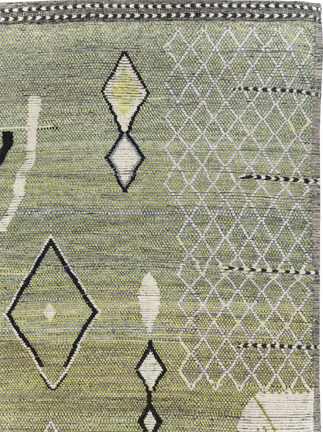 Moroccan Inspired Contemporary Turkish Large Room Size Carpet, No.31241 - Galerie Shabab