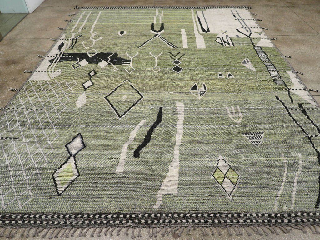 Moroccan Inspired Contemporary Turkish Large Room Size Carpet, No.31241 - Galerie Shabab