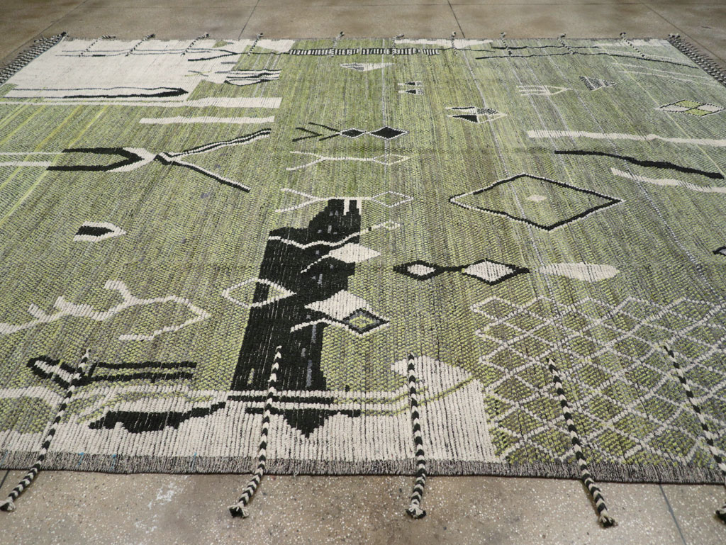 Moroccan Inspired Contemporary Turkish Large Room Size Carpet, No.31241 - Galerie Shabab