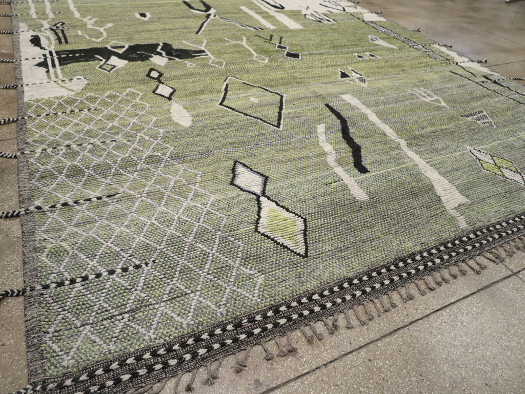 Moroccan Inspired Contemporary Turkish Large Room Size Carpet, No.31241 - Galerie Shabab