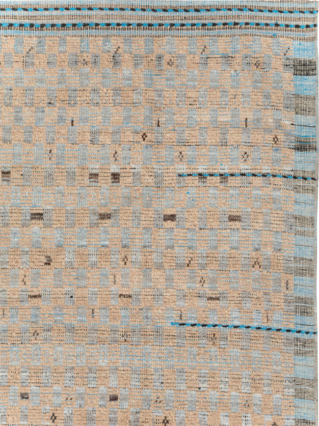 Moroccan Inspired Contemporary Turkish Long and Narrow Carpet, No.31242 - Galerie Shabab