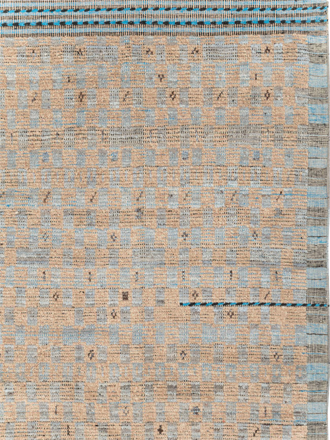 Moroccan Inspired Contemporary Turkish Long and Narrow Carpet, No.31242 - Galerie Shabab
