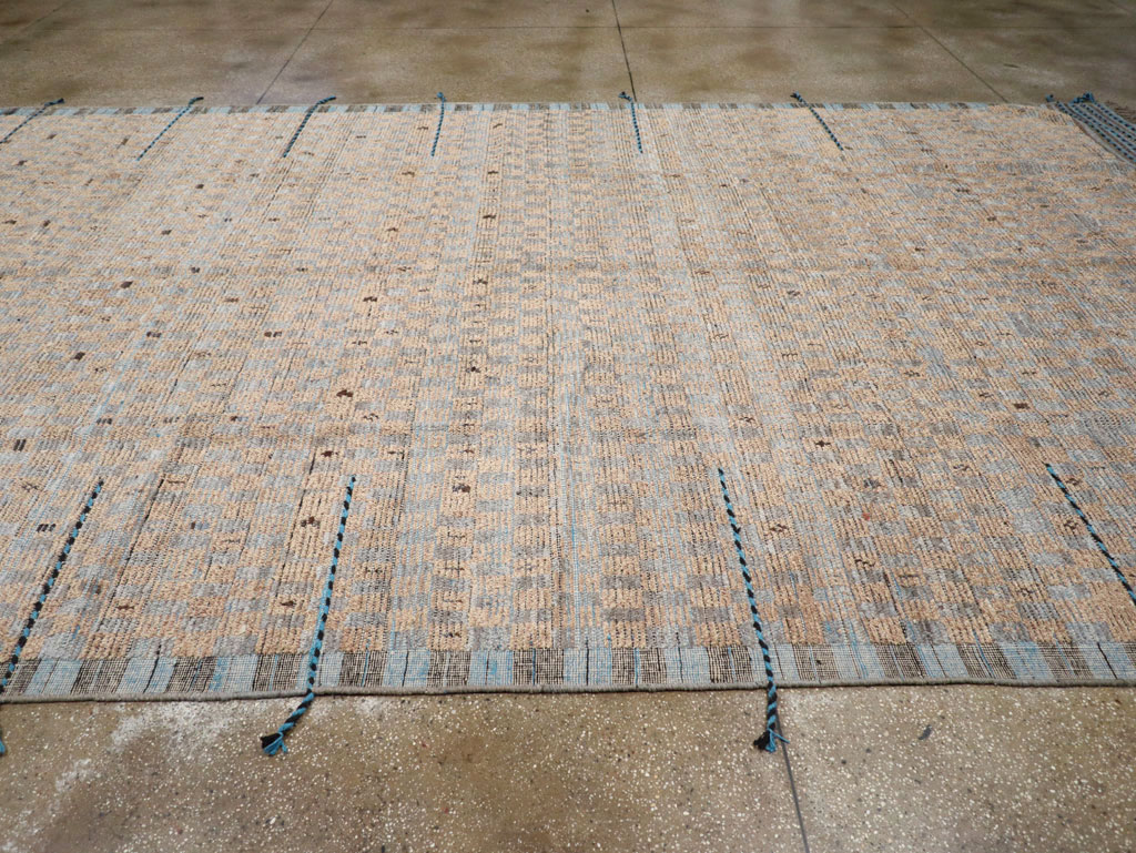 Moroccan Inspired Contemporary Turkish Long and Narrow Carpet, No.31242 - Galerie Shabab