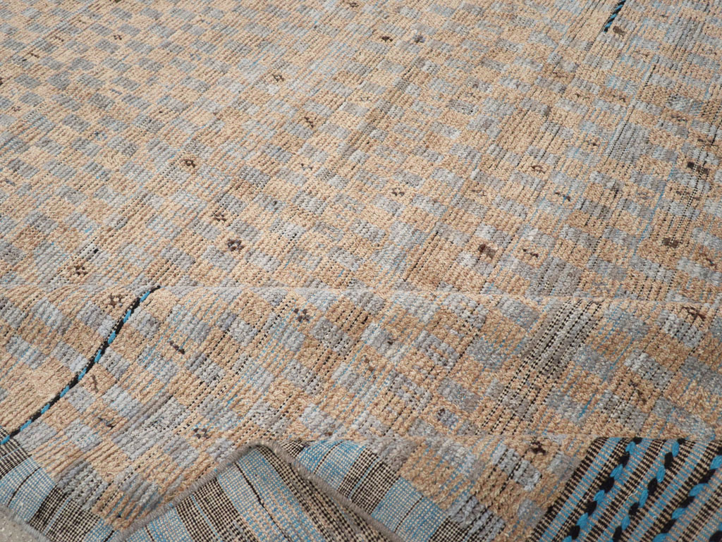Moroccan Inspired Contemporary Turkish Long and Narrow Carpet, No.31242 - Galerie Shabab