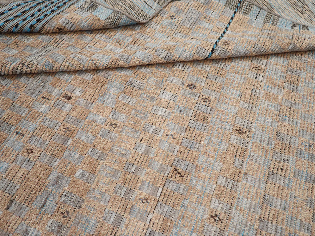 Moroccan Inspired Contemporary Turkish Long and Narrow Carpet, No.31242 - Galerie Shabab