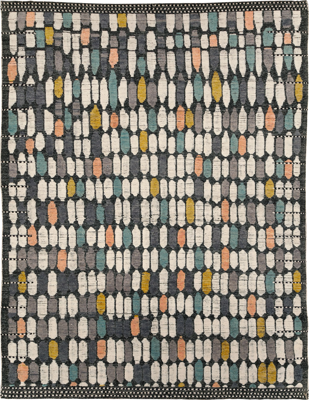 Modern Turkish Flatweave Kilim Large Room Size Carpet, No.31244 - Galerie Shabab