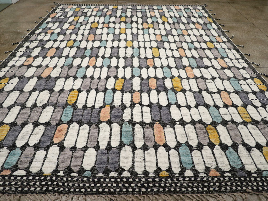 Modern Turkish Flatweave Kilim Large Room Size Carpet, No.31244 - Galerie Shabab