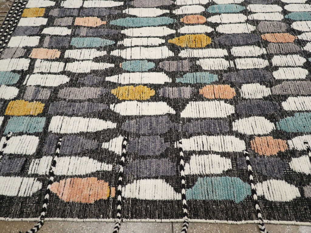 Modern Turkish Flatweave Kilim Large Room Size Carpet, No.31244 - Galerie Shabab