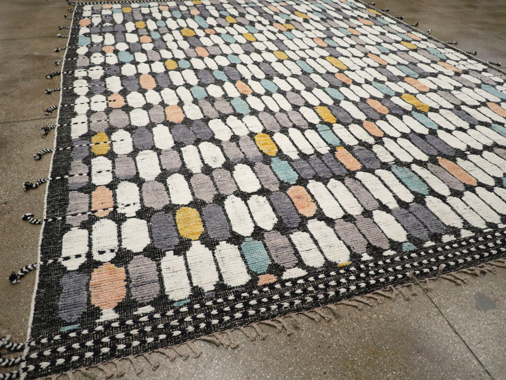 Modern Turkish Flatweave Kilim Large Room Size Carpet, No.31244 - Galerie Shabab
