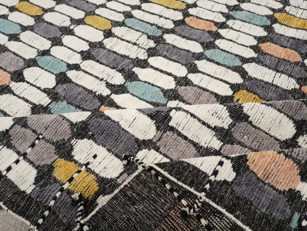 Modern Turkish Flatweave Kilim Large Room Size Carpet, No.31244 - Galerie Shabab