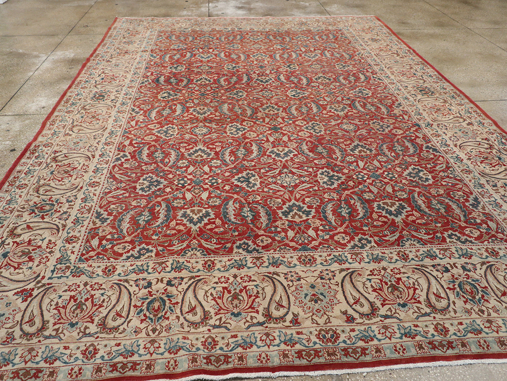 Vintage Persian Isfahan Room Size Carpet, No.31245 - Galerie Shabab