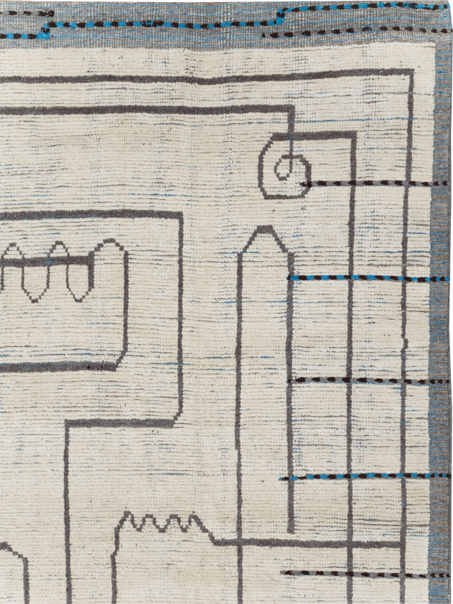 Moroccan Inspired Contemporary Turkish Room Size Carpet, No.31248 - Galerie Shabab