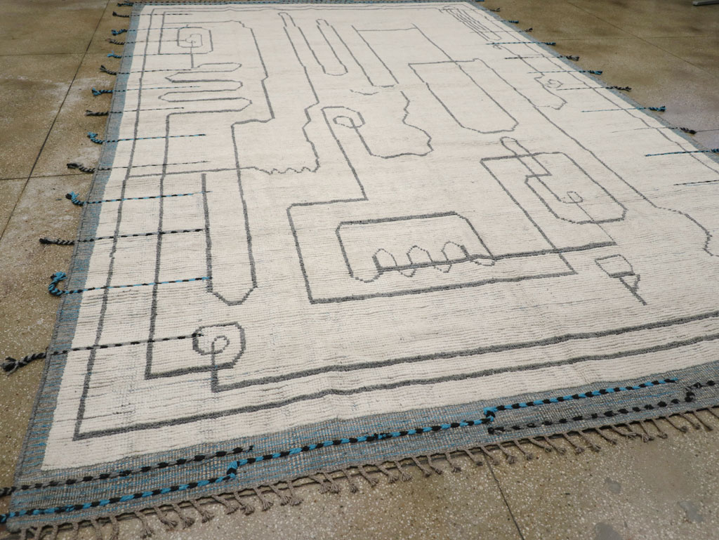 Moroccan Inspired Contemporary Turkish Room Size Carpet, No.31248 - Galerie Shabab