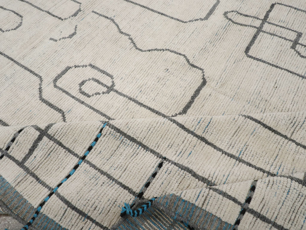 Moroccan Inspired Contemporary Turkish Room Size Carpet, No.31248 - Galerie Shabab