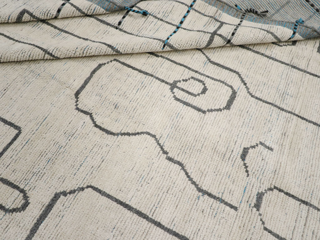 Moroccan Inspired Contemporary Turkish Room Size Carpet, No.31248 - Galerie Shabab