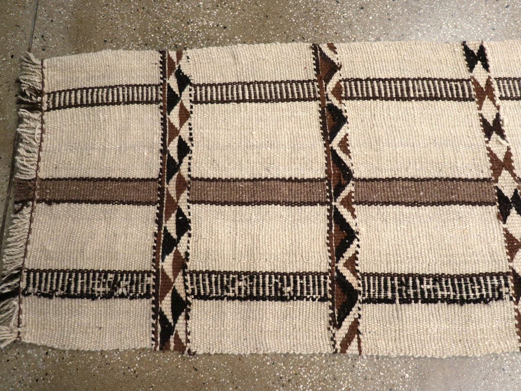 Vintage Turkish Flatweave Tribal Runner, No.31254 - Galerie Shabab