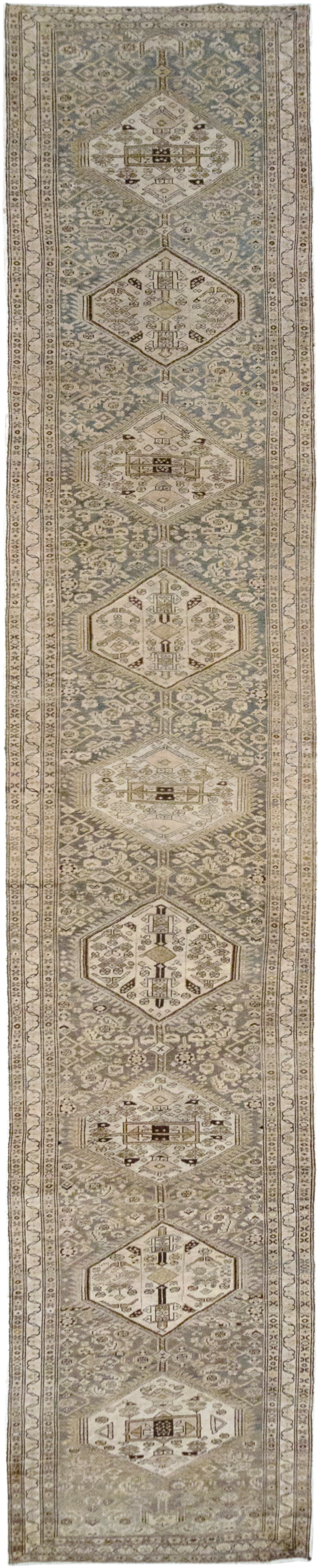 Vintage Persian Malayer Runner, No.31257 - Galerie Shabab