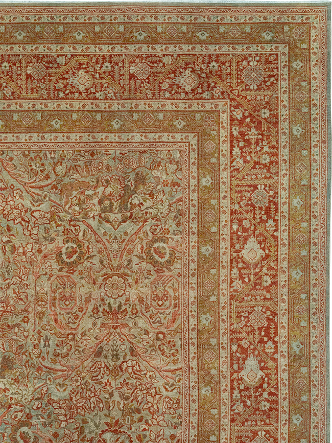 Antique Persian Tabriz Large Carpet, No.31263 - Galerie Shabab