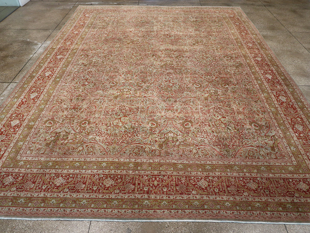 Antique Persian Tabriz Large Carpet, No.31263 - Galerie Shabab