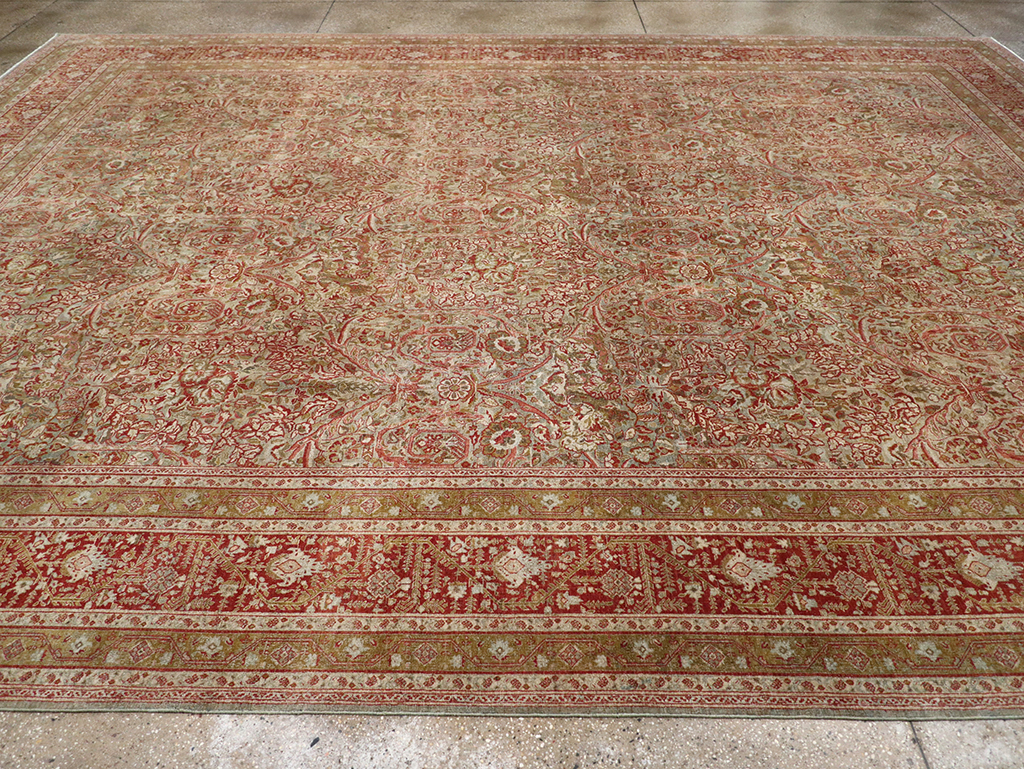 Antique Persian Tabriz Large Carpet, No.31263 - Galerie Shabab