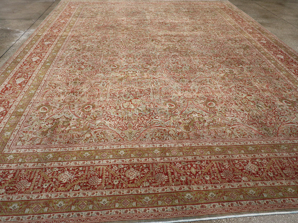Antique Persian Tabriz Large Carpet, No.31263 - Galerie Shabab
