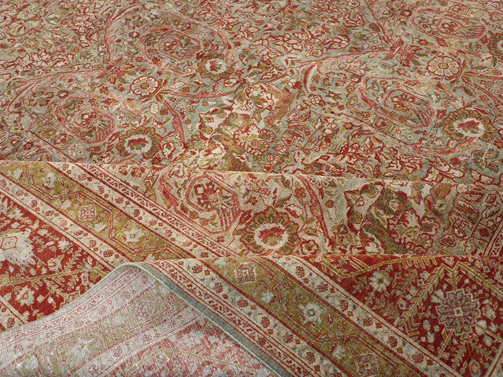 Antique Persian Tabriz Large Carpet, No.31263 - Galerie Shabab