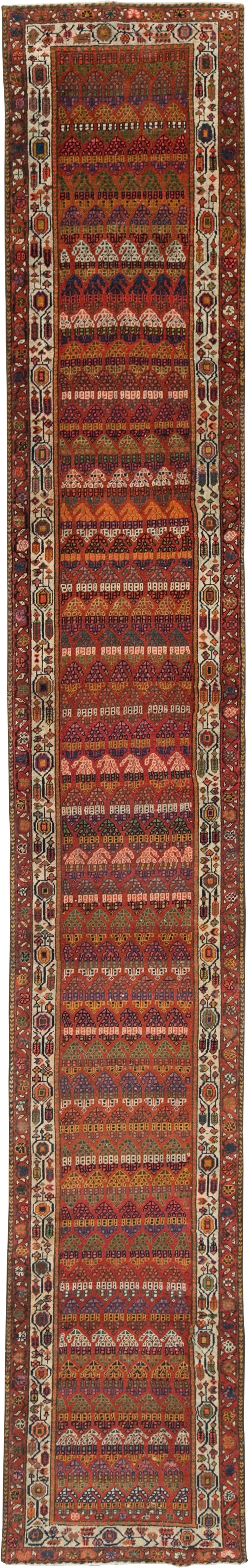 Antique Persian Malayer Long Runner, No.31265 - Galerie Shabab