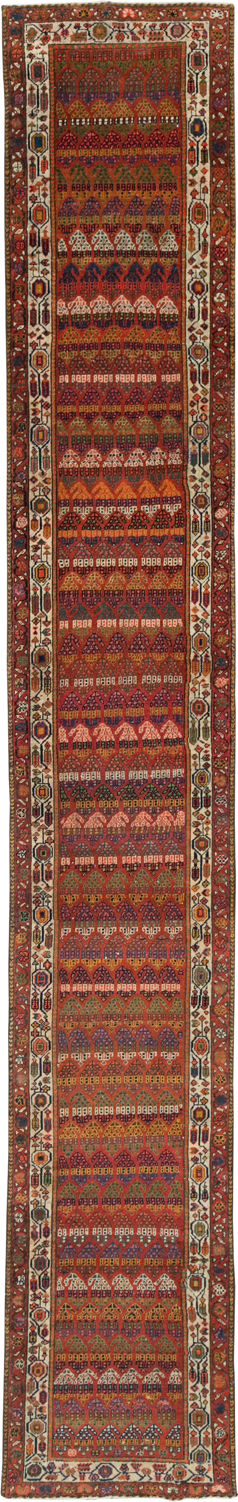 Antique Persian Malayer Long Runner, No.31265 - Galerie Shabab