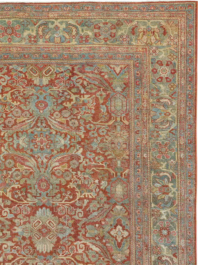 Antique Persian Mahal Room Size Carpet, No.31270 - Galerie Shabab