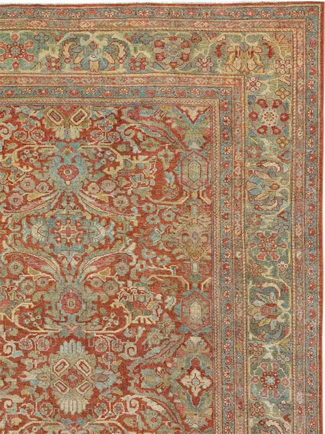 Antique Persian Mahal Room Size Carpet, No.31270 - Galerie Shabab