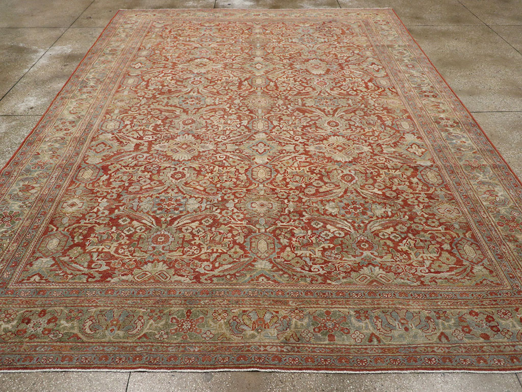 Antique Persian Mahal Room Size Carpet, No.31270 - Galerie Shabab