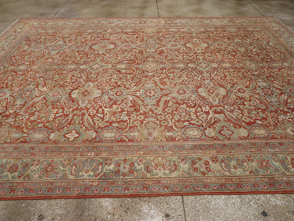 Antique Persian Mahal Room Size Carpet, No.31270 - Galerie Shabab