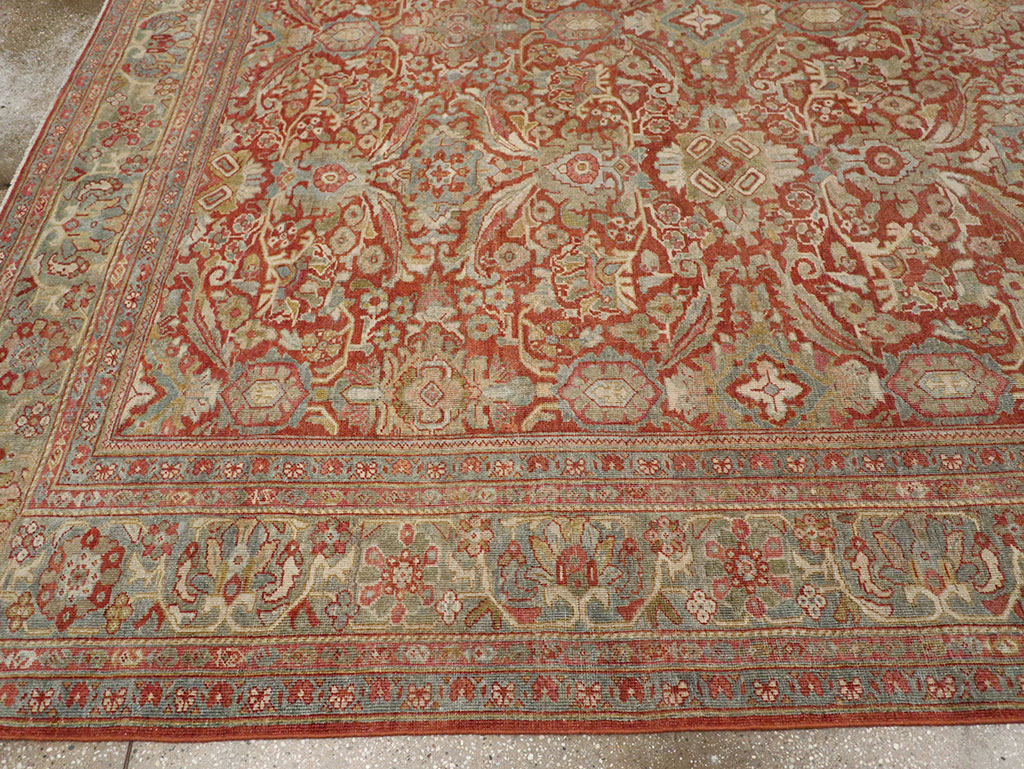 Antique Persian Mahal Room Size Carpet, No.31270 - Galerie Shabab