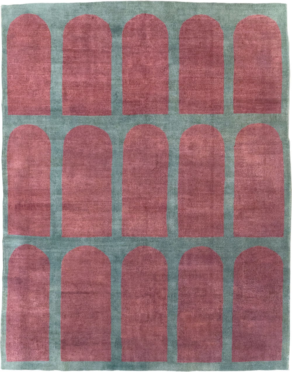 Vintage Turkish Art Deco Style Room Size Carpet, No.31273 - Galerie Shabab