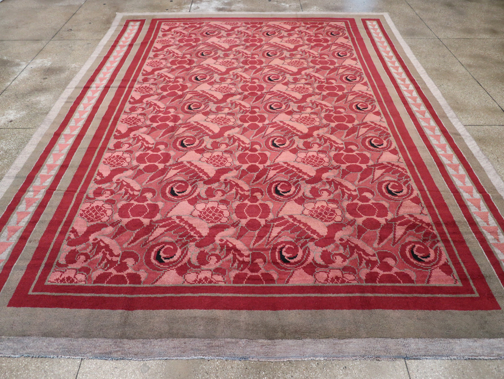 Vintage Belgian Art Deco Room Size Carpet, No.31278 - Galerie Shabab