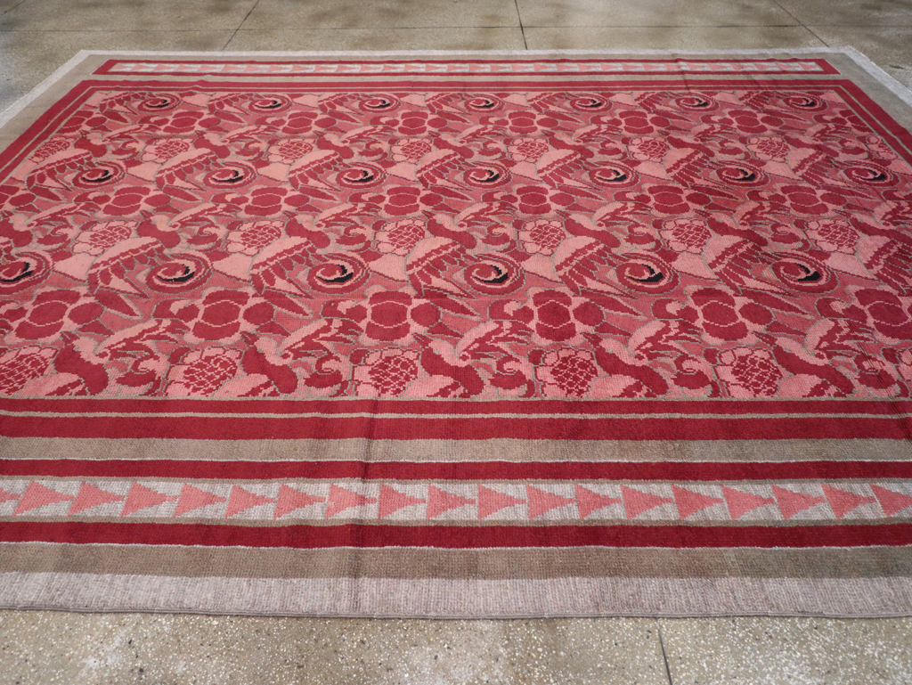 Vintage Belgian Art Deco Room Size Carpet, No.31278 - Galerie Shabab