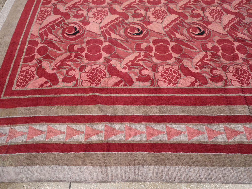 Vintage Belgian Art Deco Room Size Carpet, No.31278 - Galerie Shabab