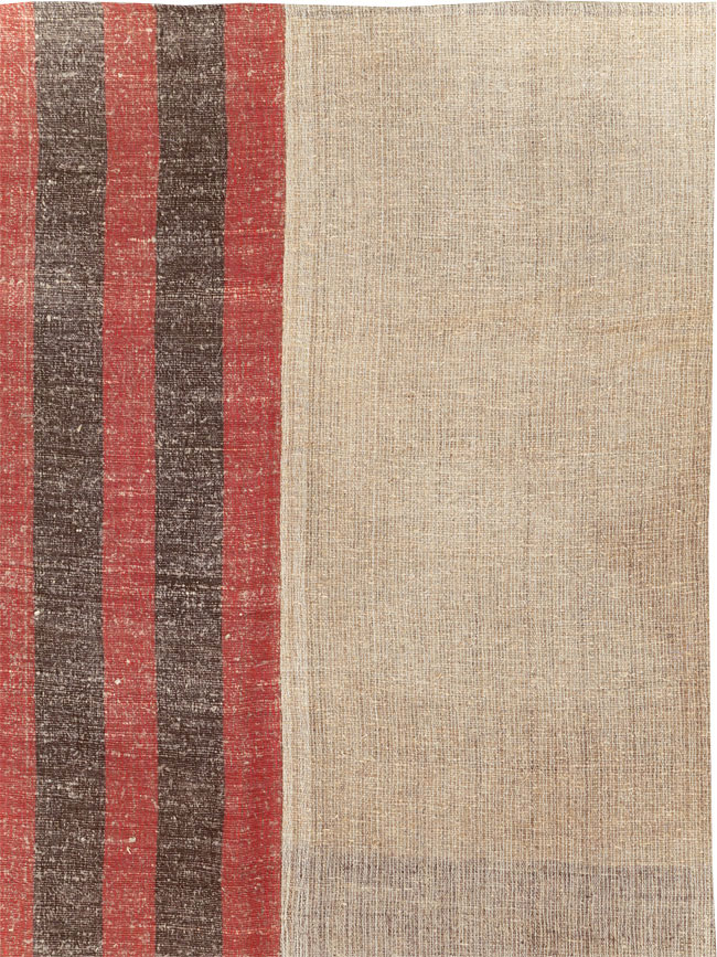 Vintage Turkish Flatweave Kilim Room Size Carpet, No.31284 - Galerie Shabab