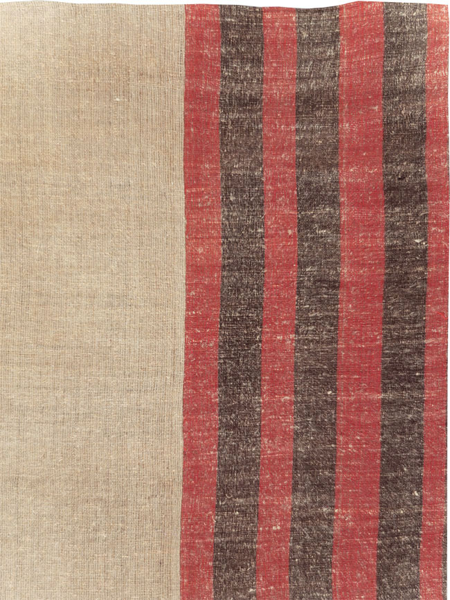 Vintage Turkish Flatweave Kilim Room Size Carpet, No.31284 - Galerie Shabab