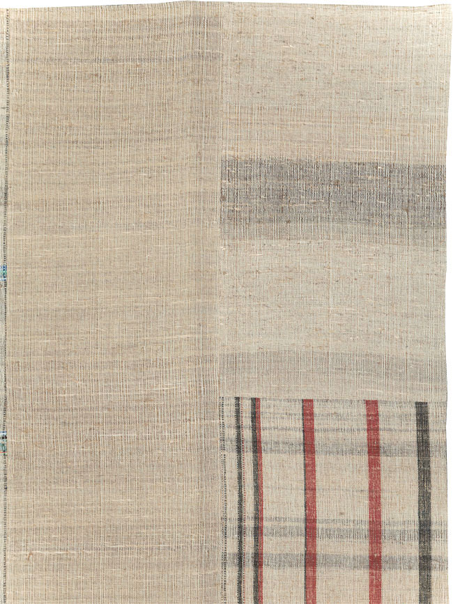 Vintage Turkish Flatweave Kilim Room Size Carpet, No.31285 - Galerie Shabab