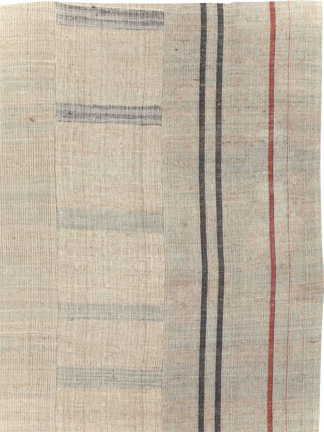 Vintage Turkish Flatweave Kilim Room Size Carpet, No.31285 - Galerie Shabab