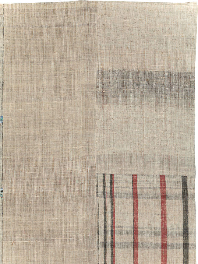 Vintage Turkish Flatweave Kilim Room Size Carpet, No.31285 - Galerie Shabab