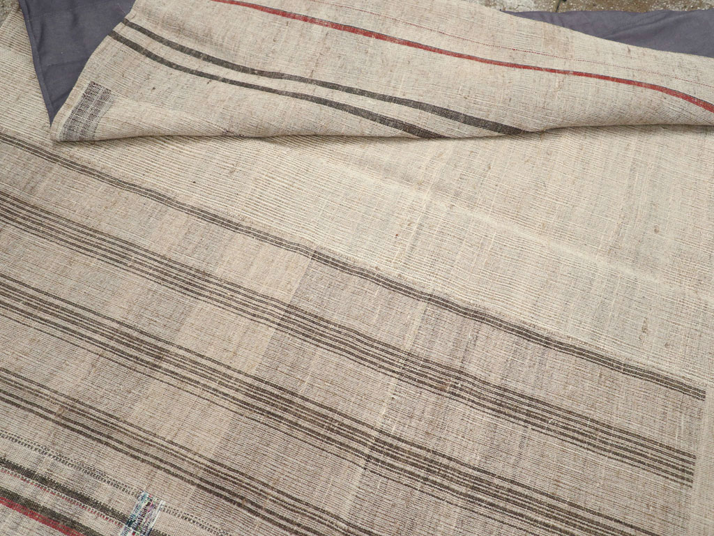 Vintage Turkish Flatweave Kilim Room Size Carpet, No.31285 - Galerie Shabab