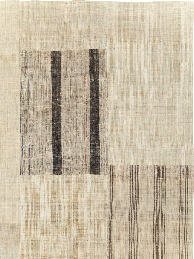 Vintage Turkish Flatweave Kilim Room Size Carpet, No.31287 - Galerie Shabab